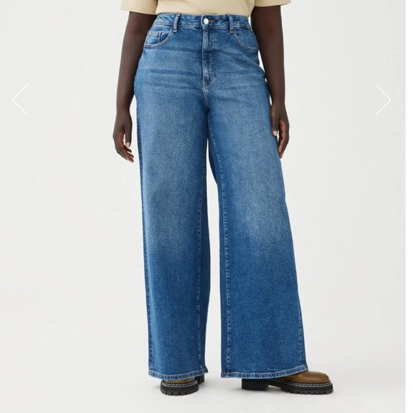 NWT Warp & Weft NCE Wide Leg Jeans in Cotta Size 16 - Picture 1 of 3